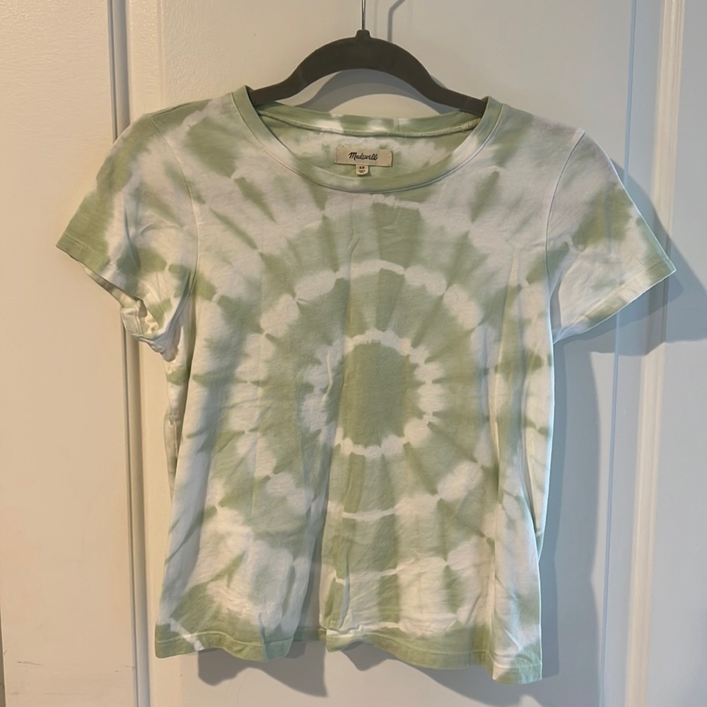 Madewell Crop Tie Dye Tee
